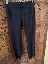Athleta Stellar Trouser Pants Womens Size 2 Black Stretch Pockets Smooth