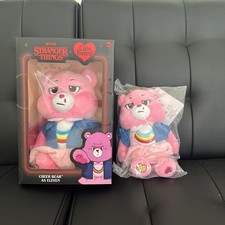 Netflix Care Bears x Stranger Things Cheer Bear as Eleven 12 9 inch pink bear