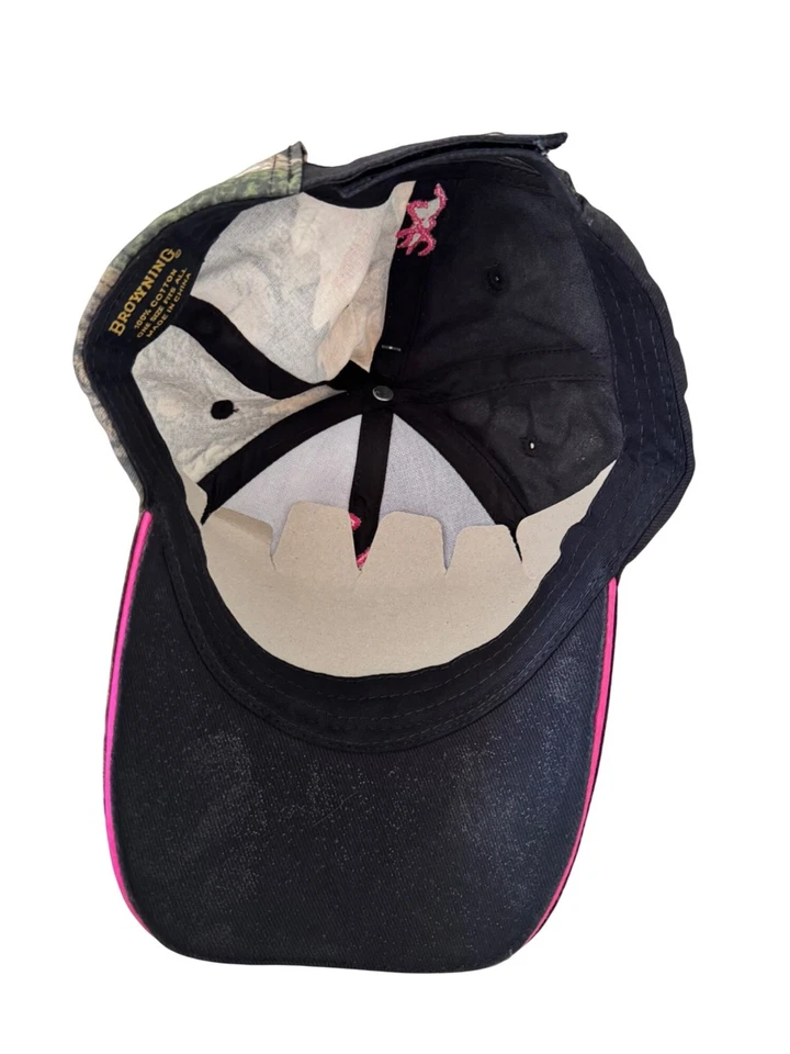 Browning For Her Buckmark Cap Camo Adjustable Fuchsia NWT $20 Mossy Oak - Image 4 of 4