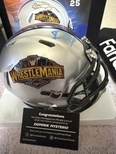 Fanatics Under Wraps Wrestlemania 41 Auto Mini Helmet #2/10 Dominic Misterio WWE