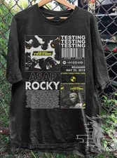 ASAP Rocky Rap Shirt, Testing Album 90s Y2K Merch Vintage