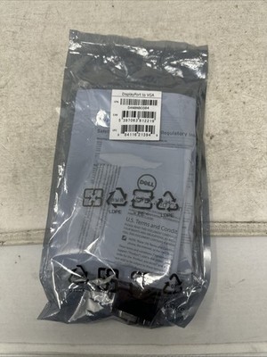 Dell 0M9N09 Display Port to VGA Adapter Black Sealed Packaging NEW