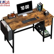 Compact Computer Desk W/ Drawers Small Workstation Home Office Study Writing New
