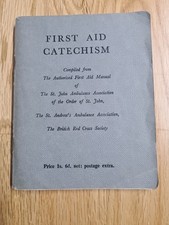 British Red Cross Society First Aid Catechism  Pamphlets
