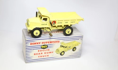 Dinky 965 Euclid Rear Dump Truck In Original Box - Good Vintage Original Model