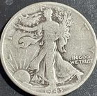 1943 50C Walking Liberty Half Dollar. 90% Silver. #1874