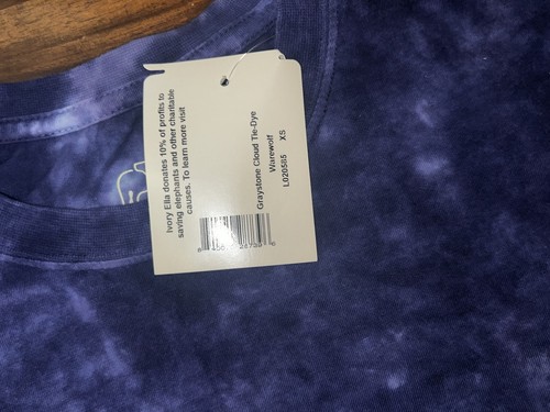 Camicia manica corta viola avorio Ella piccola nuova Halloween - Foto 3 di 5