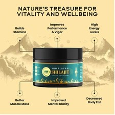 Pure Himalayan Shilajit Gold resin 20gm 100 Orignal 64 Folvic Acid