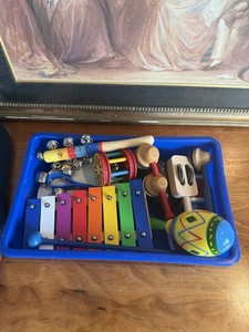 Nice vintage collection of play musical instruments for preschoolers & toddlers