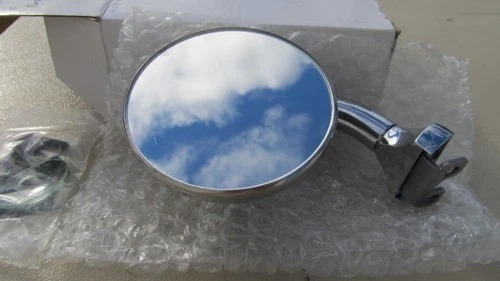 CHROME PEEP OUTSIDE MIRROR FORD CHEVY DODGE CADILLAC PLYMOUTH NEW