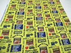 Michael Miller quilt-craft fabric ICONIC SPAM yellow BTY (ddd-8933) cotton DUCK!