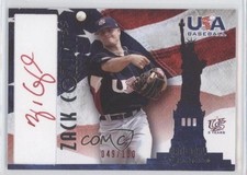 2007 USA Baseball National Signature Red Ink 49/100 Zack Cozart #A-6 Auto b7i