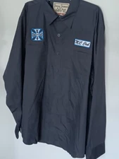 Vintage West Coast Choppers Jesse James Workwear Shirt Size Xl Nwot
