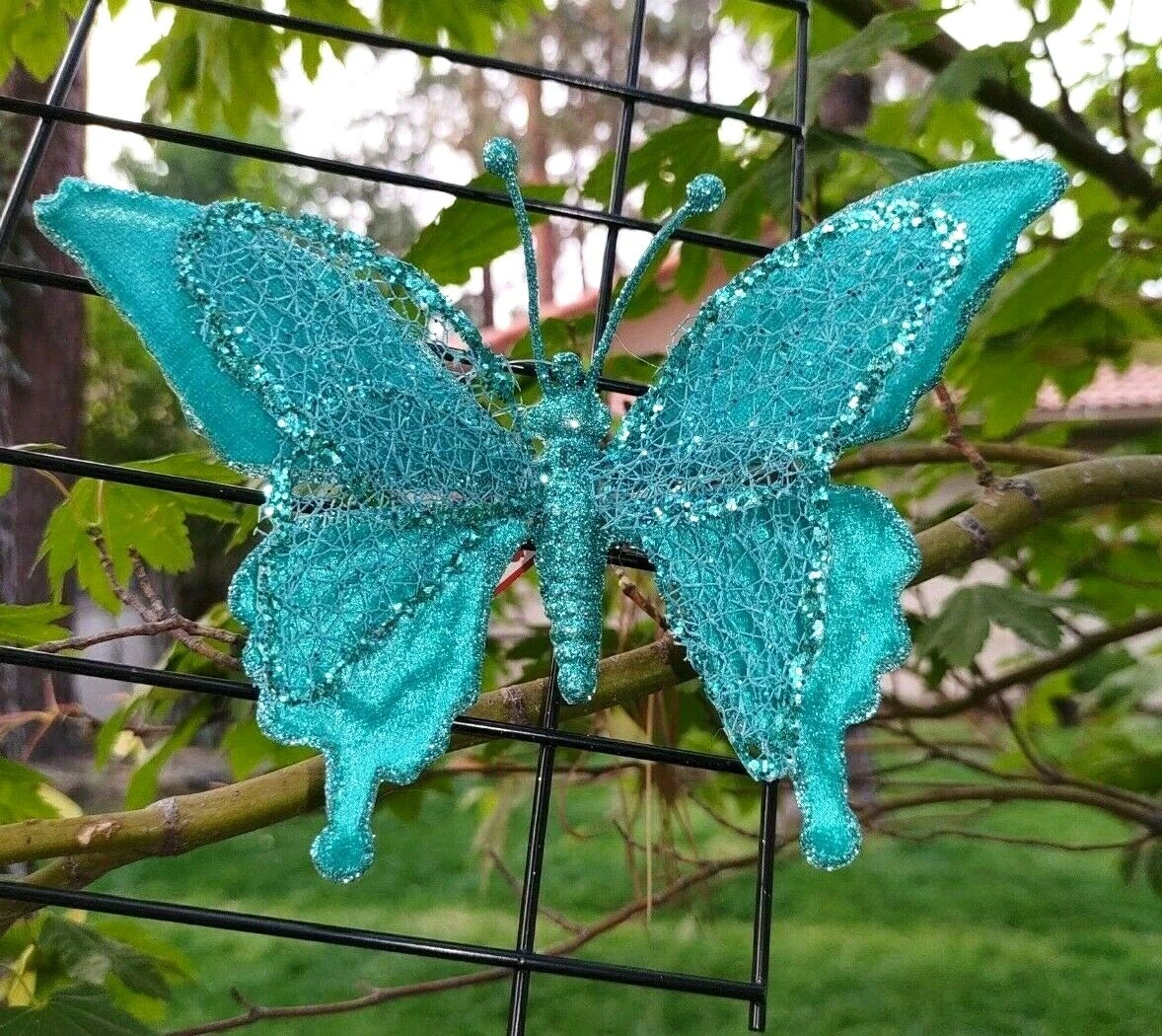 Butterfly christmas ornament deals