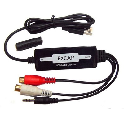 2X( USB 3,5 Mm Audio Capture Grabber Bearbeiten Sie Audiokabel auf Digital 7711