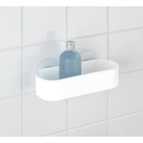 Cestas, estantes y bandejas de baño de plástico