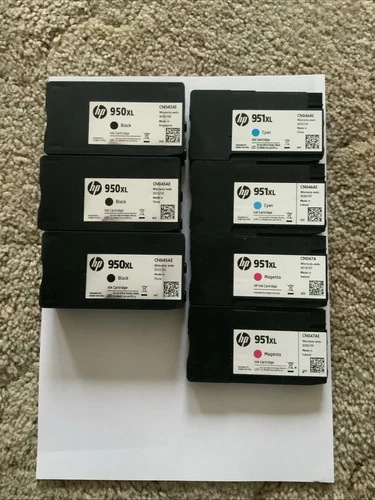 HP Empty Ink Cartridges 950 XL 951 Black Magenta Cyan Genuine