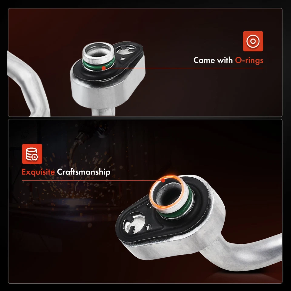 Manguera de línea de descarga de refrigerante de aire acondicionado para Chrysler Town & Country Dodge Caravan Foto 3 de 4