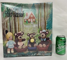 70's Vogart Crafts Crochet Creatures Fairy Tale Kit Goldilocks & The Three Bears