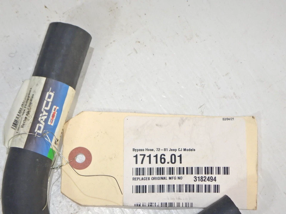 OMIX Jeep CJ CJ5 CJ6 CJ7 72-81 Nova Mangueira de Desvio V8 17116.01 FRETE GRÁTIS - Imagem 3 de 4