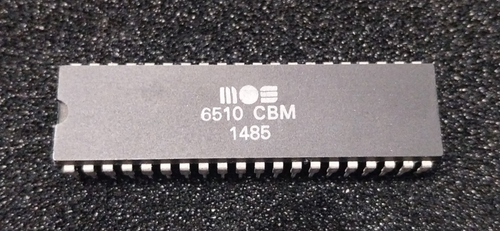 MOS 6510 (1485) CPU Commodore 64 UNCUTTED PINS Tested 100% working