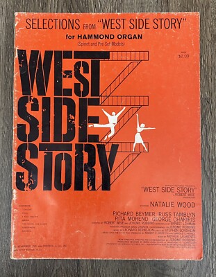 Selections From West Side Story for Hammond Organ Sheet Music Schirmer & Chappel