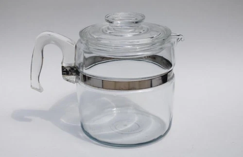 Vintage PYREX 6 Cup Coffee Pot  With  Lid Only Flameware Percolator Vintage 7754
