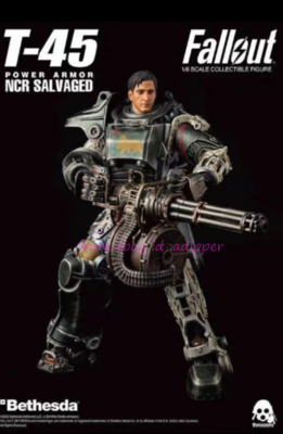Perfect Threezero Fallout T-45 Ncr Salvaged Power Armor Christmas