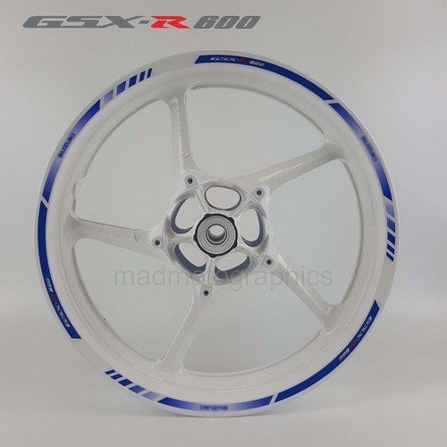 GSX-R 600 decalcomania ruota moto 12 cerchi adesivi laminati per suzuki gsxR 600 - Foto 4 di 4