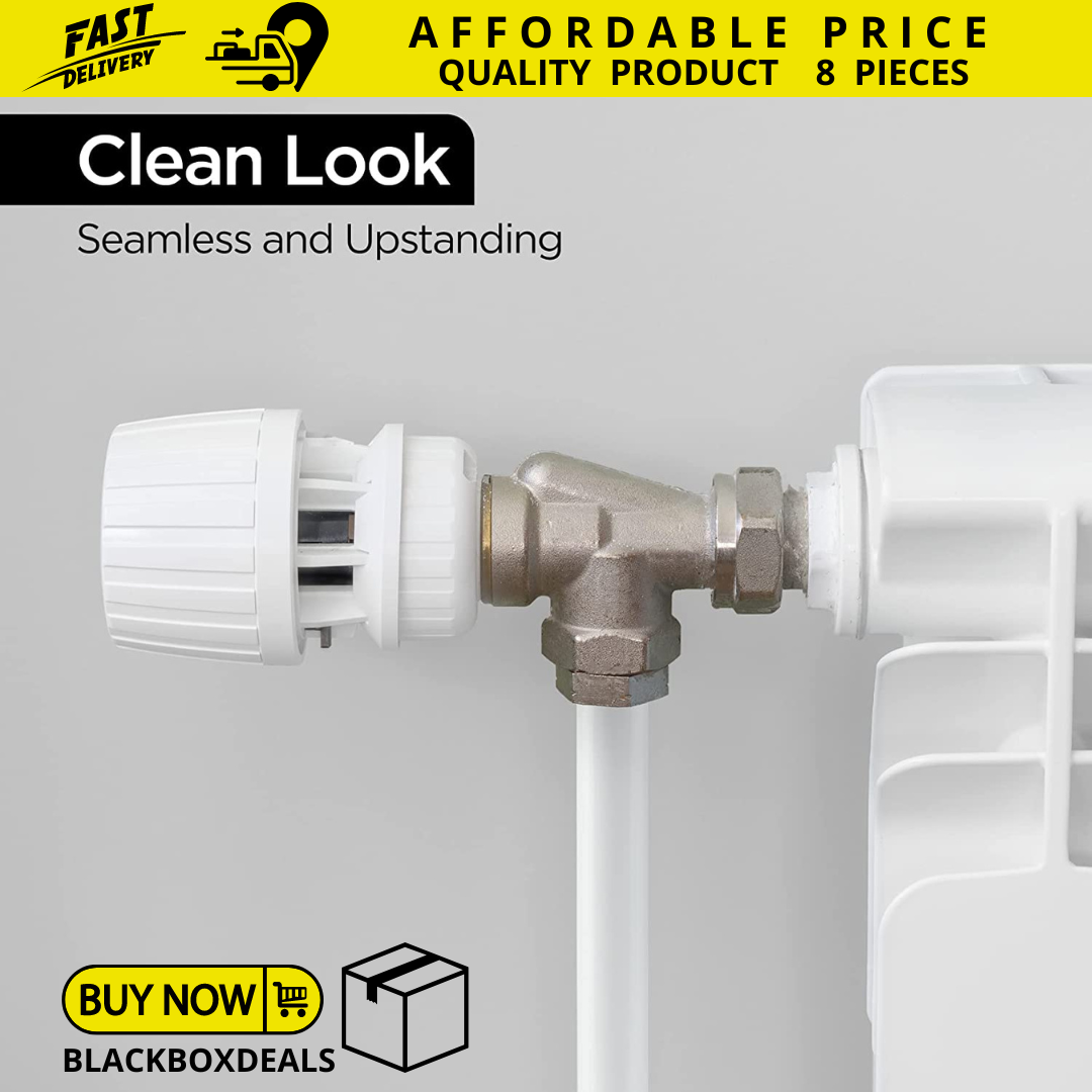 NEW 195 X 15MM WHITE RADIATOR PIPE COVERS SLEEVES SHROUDS SNAP AROUND