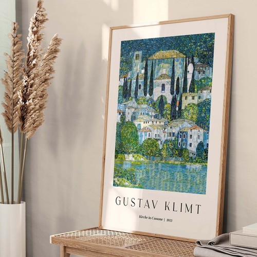 Gustav Klimt, Kirche in Cassone Poster Premium Quality Choose your Size - Picture 2 of 3