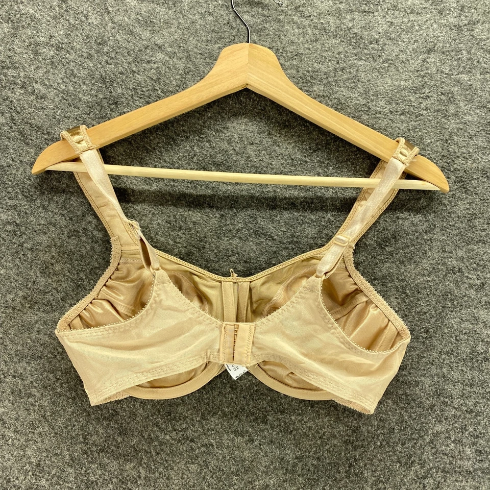 Sujetador Bralette Bali Mujer 34 C Beige Paisley Con Aros Opaco Forrado Nylon Encaje Foto 2 de 4