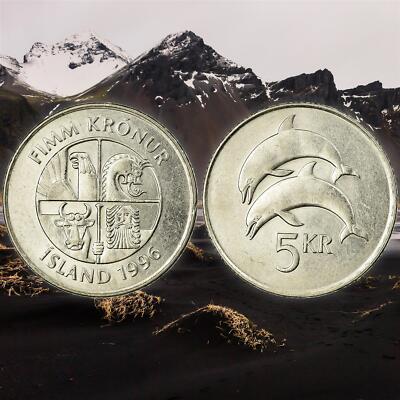 Iceland 5 Kronur Coin | Eagle Gammur | Dolphin | 1996 - 2008 | eBay