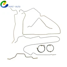 For Jeep Wrangler YJ 1987-1995 Power Disc Brake Line Kit Set W/o Abs 2.5L & 4L