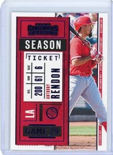 2020 Panini Contenders Anthony Rendon LA Angels Season Ticket Purple Foil #1