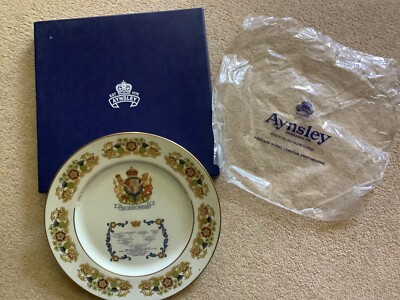 REDUZIERT - Elizabeth, The Queen Mother 80. Geburtstag Teller von Aynsley - Stammbaum