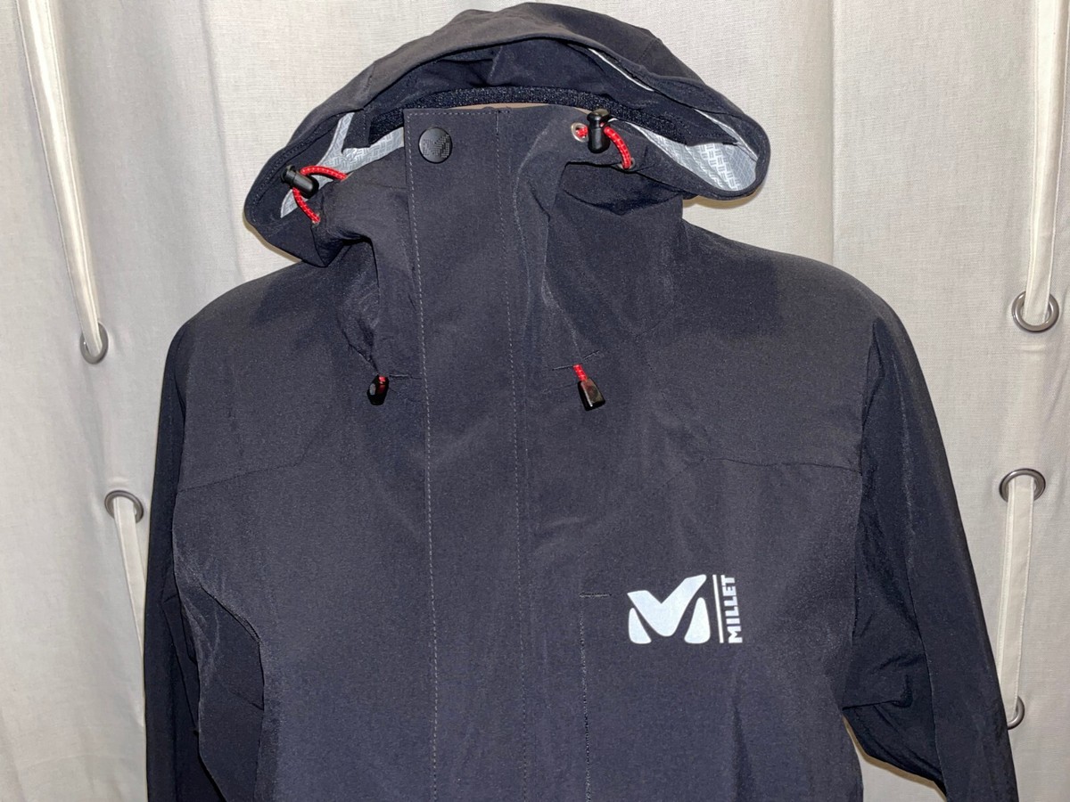 MILLET 2 ブリット JKT  S size Millet Soft Shell Full Zip Hooded Jacket Windbreaker Black Women