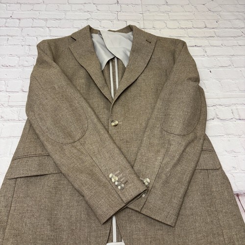 Joseph Abboud Ivan Soft Men Blazer Jacket Size 42R Linen Blend D007 -16 - Picture 12 of 19