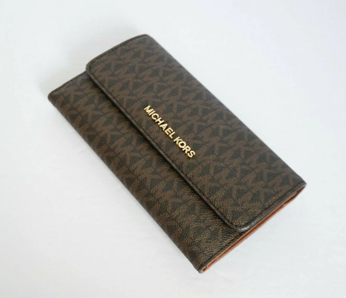 brown mk wallet