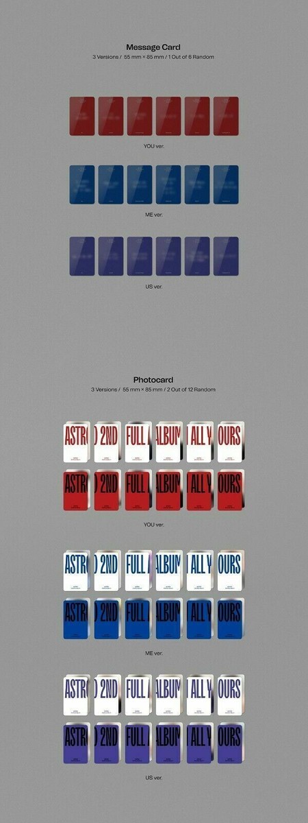 ASTRO 2nd Full Album - All Yours + Store Gift Photos | eBay