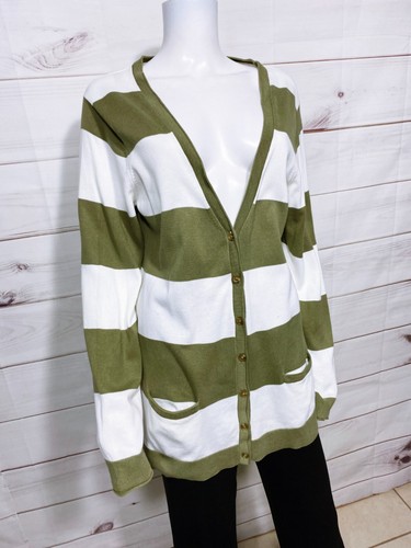 Tommy Hilfiger Womens Cardigan Size XL V-Neck Long Sleeve 100% Pima Cotton - Picture 2 of 7