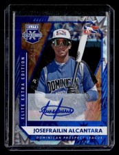 Josefrailin Alcantara 2021 Panini Elite Extra Edition Auto Autograph /20