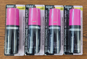 4 PK HARD CANDY SHEER ENVY SKIN BRIGHTENING SETTING SPRAY #1434 NIP 2.2 OZ EACH
