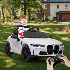 12V Kid Car w/RC, Licensed by BMW M4,Suspension System,3Speeds,Bluetooth,MP3,LED