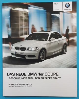 BMW ''The New BMW 1 Series Coupe.'' 2011 BMW 120i Catalogue/Brochure (Mint Condition)