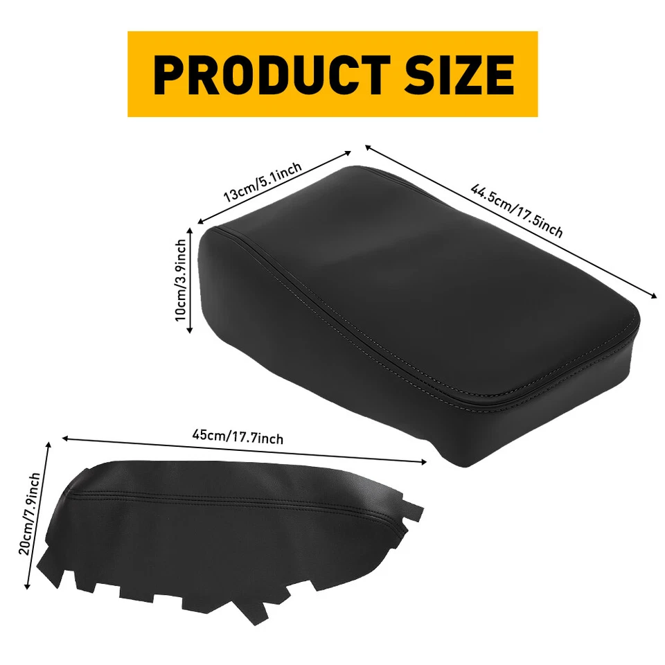 Se adapta a Toyota Avalon 2013-2018 cubierta de panel consola tapa reposabrazos y puerta negro Foto 2 de 4