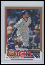 2023 Topps #338 P.J. Higgins Gold #/2023