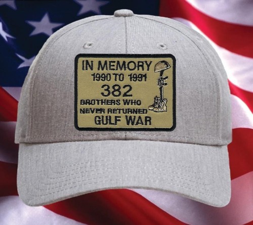 GULF WAR IN MEMORY 90-91 382 HAT PATCH CAP BROTHERS WHO NEVER RETURNED - Picture 18 of 26