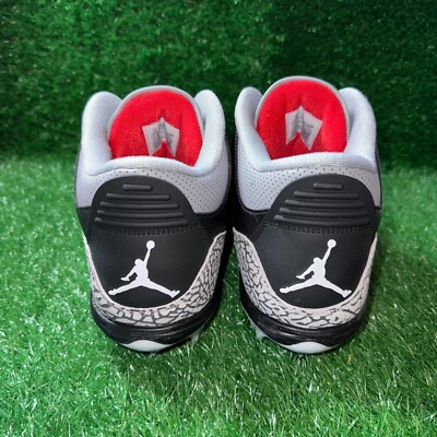 Size 14 - Air Jordan 3 Retro TD Cleat Black Cement for sale online