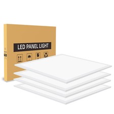 4 Pcs 2x2FT LED Flat Panel Light 45W 5000K Daylight Troffer Drop Ceiling Light